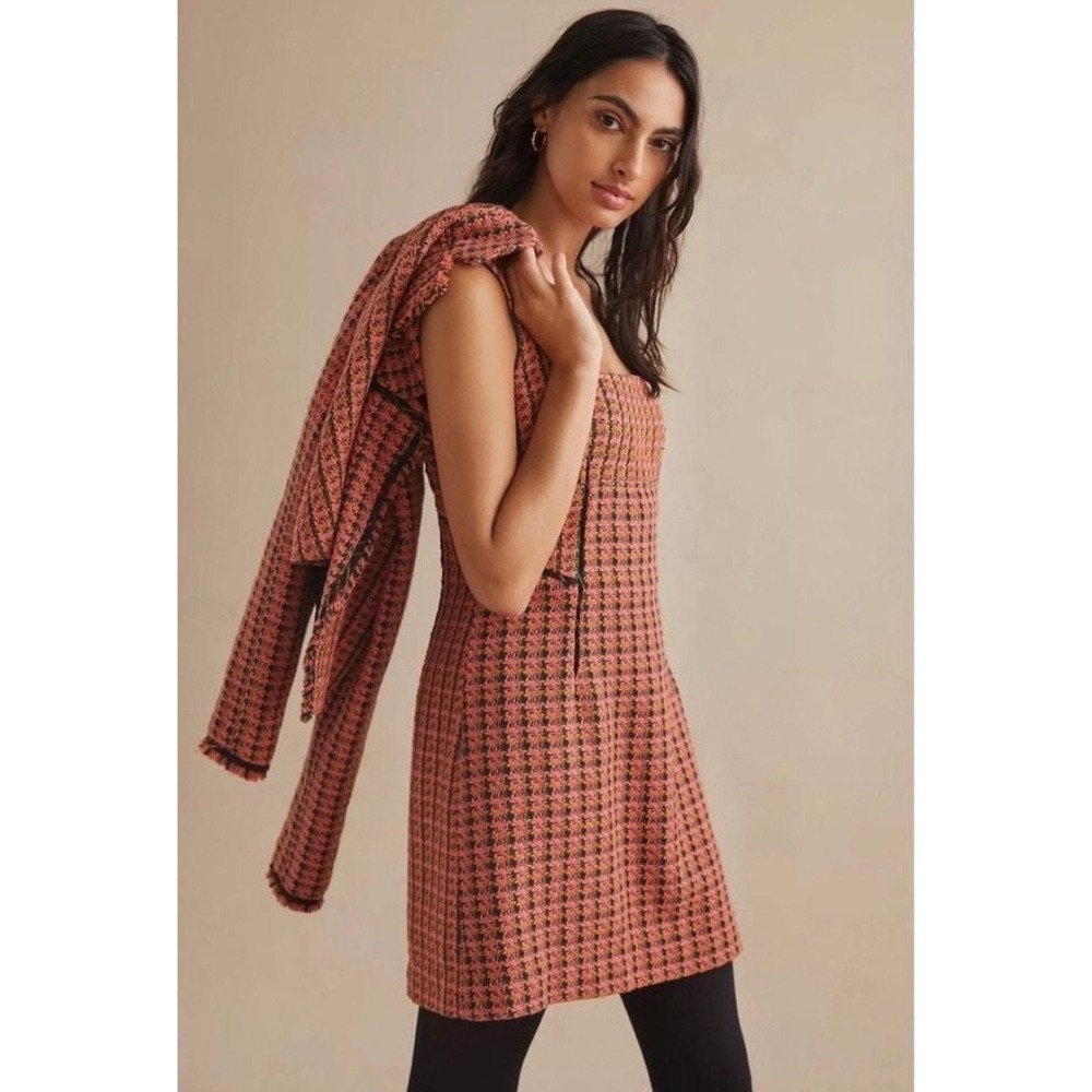 Anthropologie / Tweed‎ Dress and Blazer set / sz 8